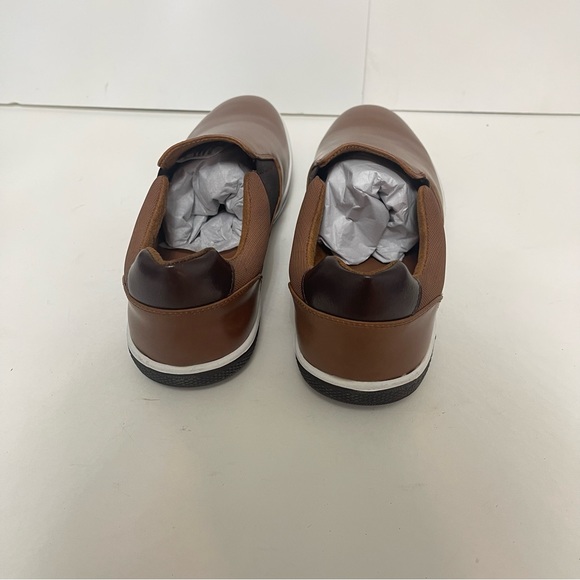 Zanzara Cognac Brown  Mens Lucky Slip-On Sneaker NIB - Reemoly - Duplicate - Picture 8 of 11